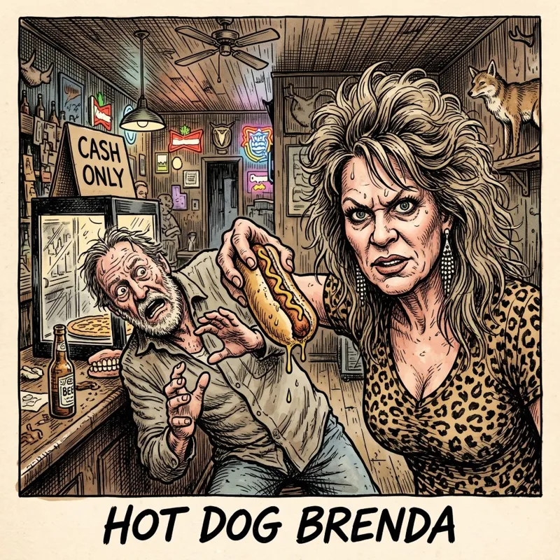 Hot Dog Brenda illustration